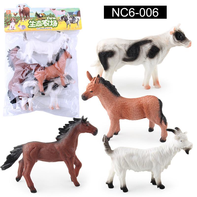 Прочная коллекция реалистичных фигурок животных с моющимися свойствами для детей